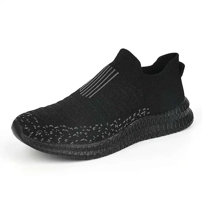Chaussures pour hommes confortables baskets légères homme maille respirant chaussures de marche moca