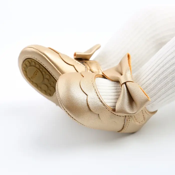 Chaussures de princesse en Pu pour bébé fille