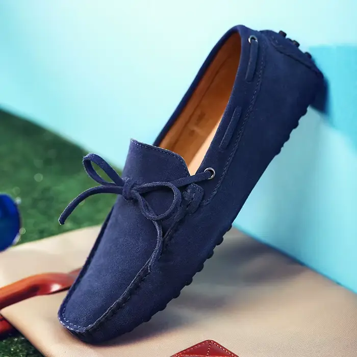 Chaussures en daim hommes taille 38-49 mocassins de luxe