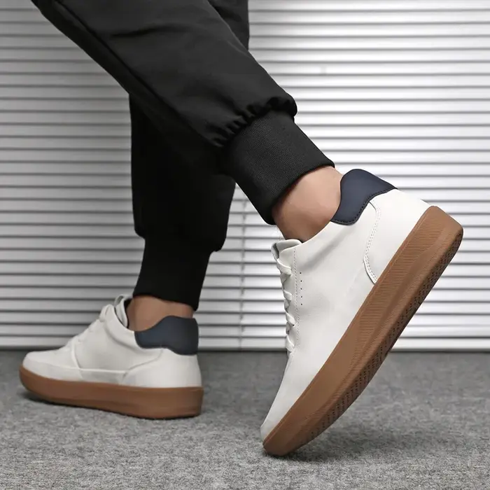 Baskets montantes en cuir pour hommes