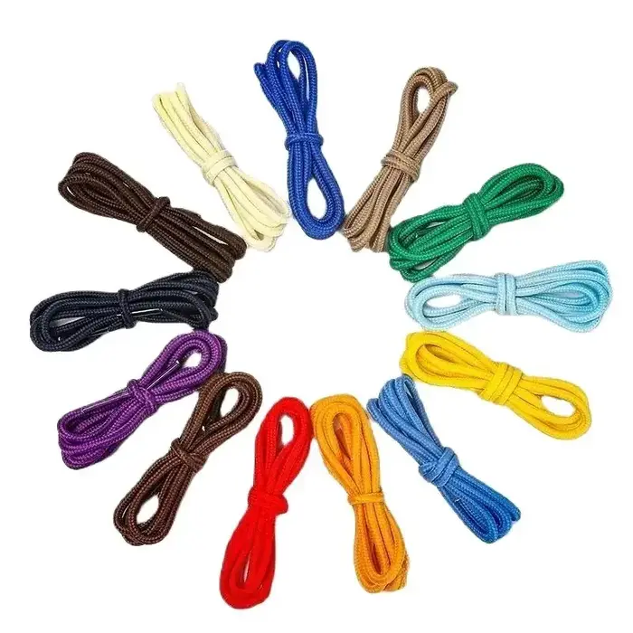 1 paire de lacets ronds classiques en polyester, lacets de chaussures durables, lacets de bottes, la