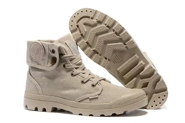 Original PALLADIUM Pallabrouse vert baskets tourner hommes femmes vêtements de travail bottines toil