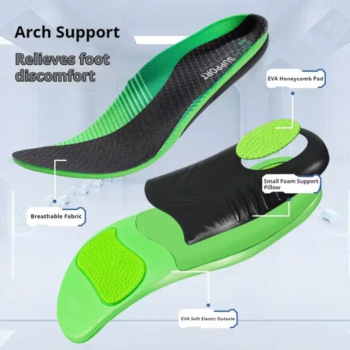 Semelles de chaussures de sport absorbant les chocs