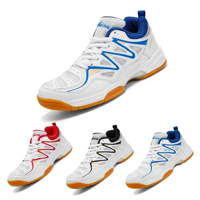 Chaussures de Tennis professionnelles pour hommes et femmes, baskets respirantes pour Badminton, volley-ball, Tennis de Table, Sport d'intérieur, entraînement, taille 48