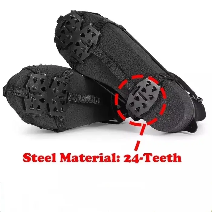 Chaussures de randonnée coordonnantes à 24 dents, 1 paire M L, pour chaussures d'escalade sur glace