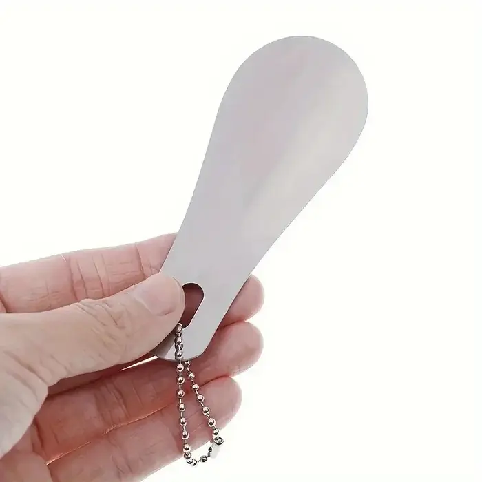 Chausse-pied métallique en acier inoxydable, chausse-pied portable, aide au port des chaussures, essentiel pour les voyages à la maison, 1 pièce