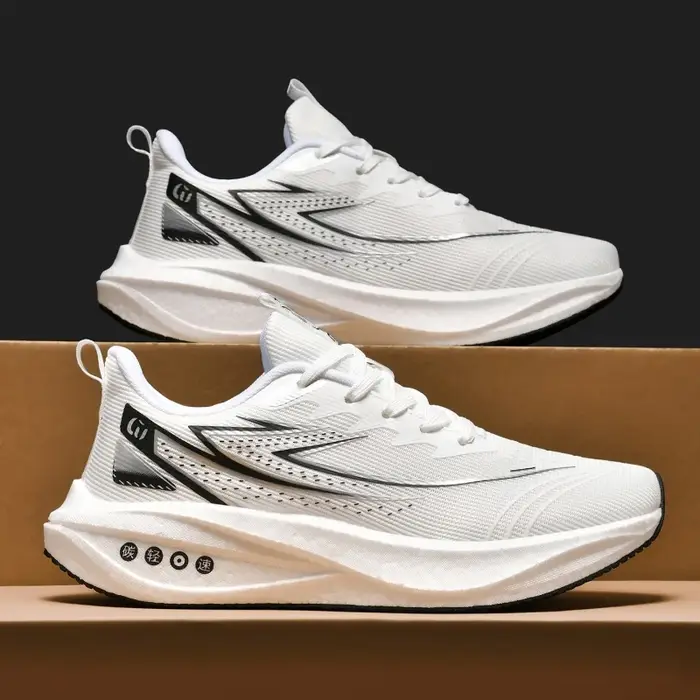 Chaussures de course pour femmes, style sport décontracté, baskets d'automne et d'hiver, couleur unie, toutes saisons, coupe basse, bout rond, à lacets, adaptées à la course, à la randonnée et à un us