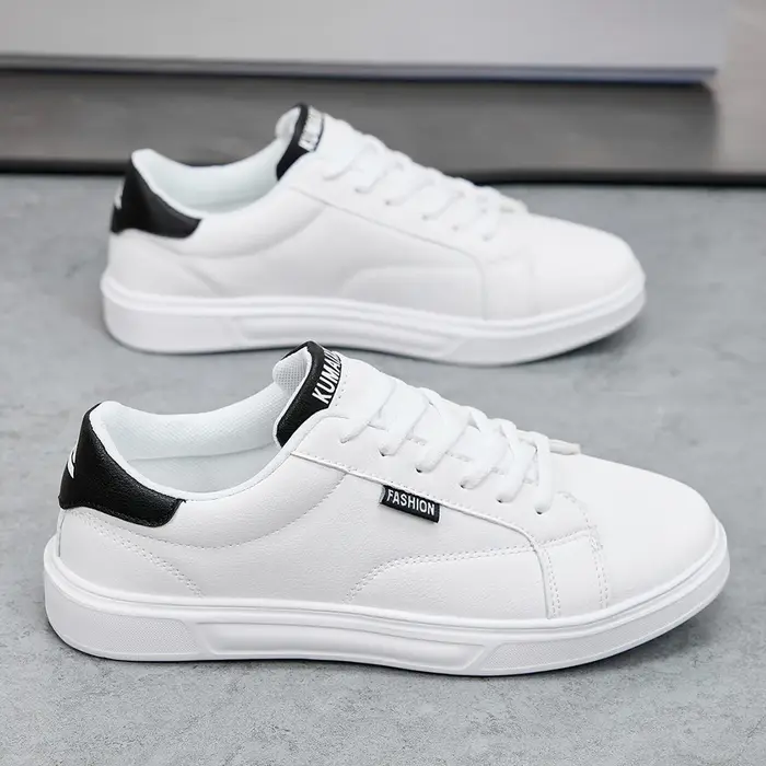 Blanc noir hommes chaussures confortables