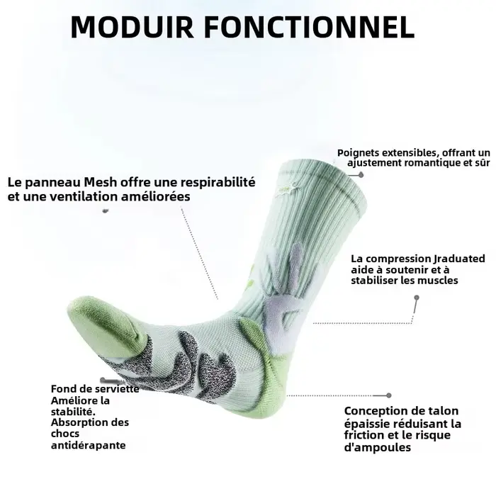 Chaussettes athlétiques avec rembourrage plus épais
