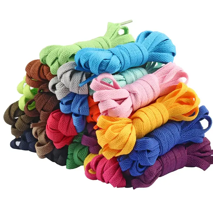 1 paire 100 120 CM longueur 29 couleurs lacet plat populaire chaussures de sport lacets décontracté toile unisexe