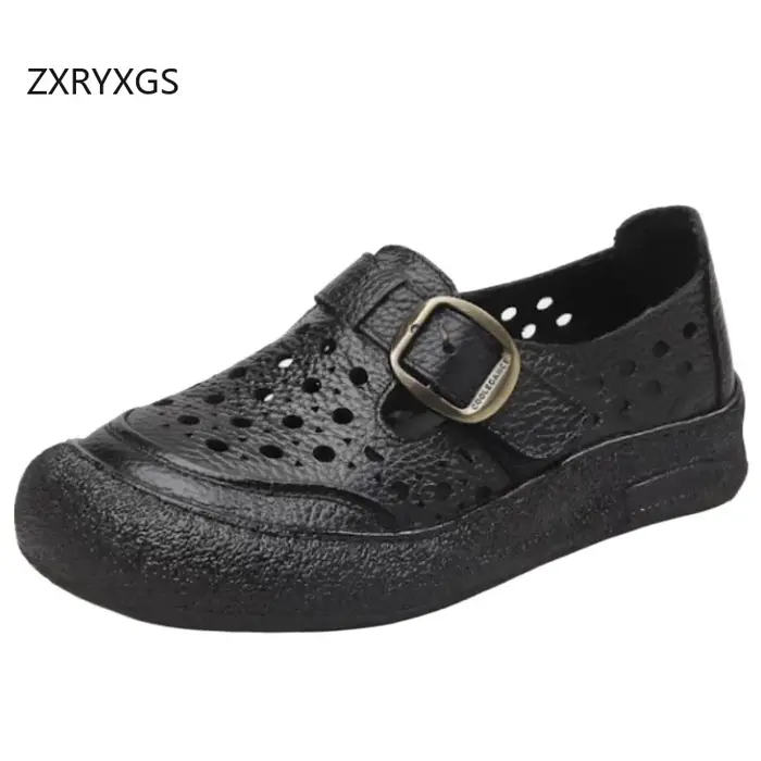 ZXRYXGS 2025 nouveau printemps été chaussures en cuir véritable