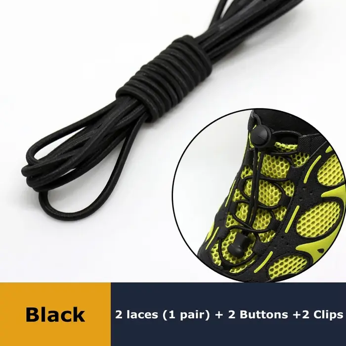 1 paire de lacets pour baskets élastiques sans cravate