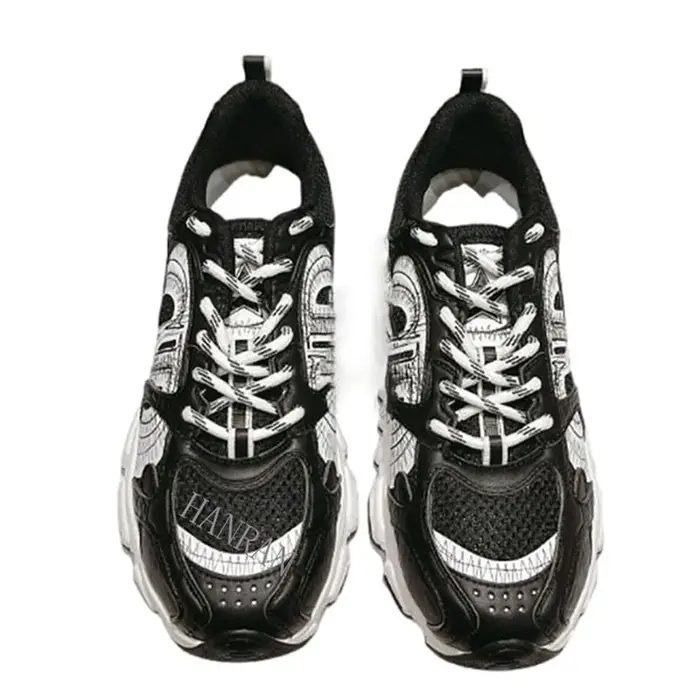 Chaussures de sport style couple motif toile