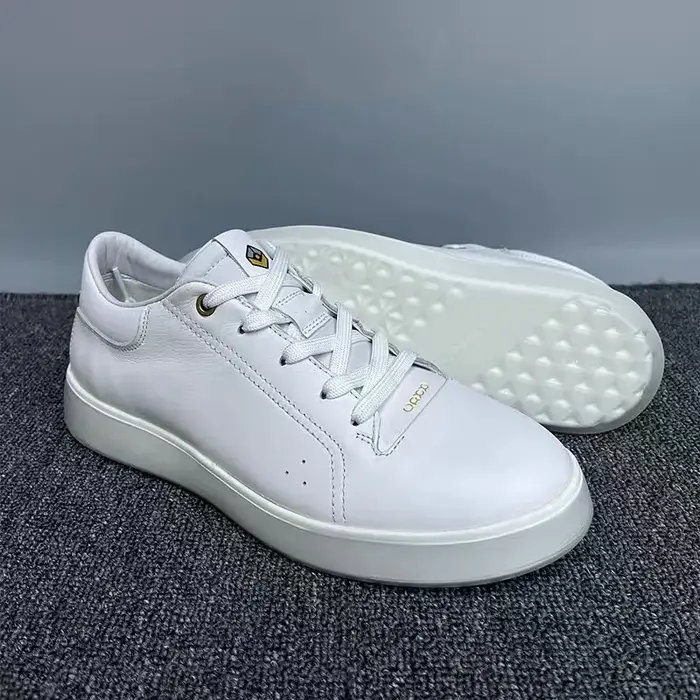 Chaussures d'entraînement respirantes en cuir véritable pour hommes