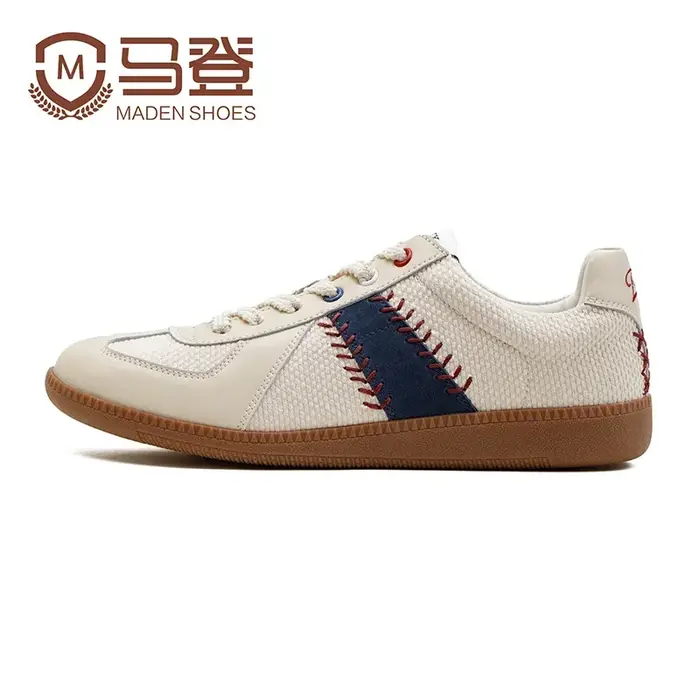 Maden Vintage allemand formation chaussures de Baseball pour hommes été blanc décontracté course
