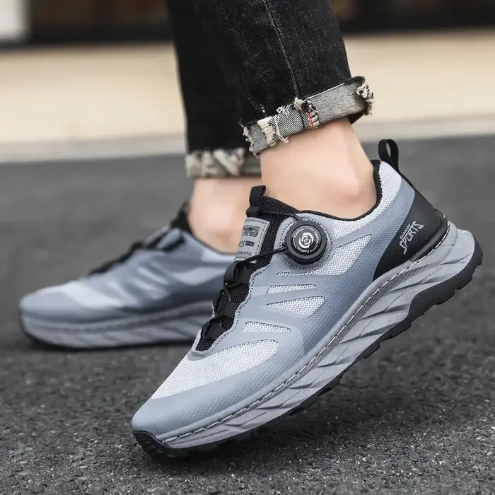 Chaussures de sport décontractées confortables avec bouton rotatif