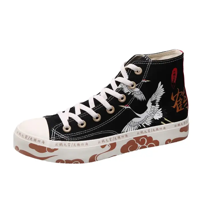 Chaussures Montantes en Toile pour Femme
