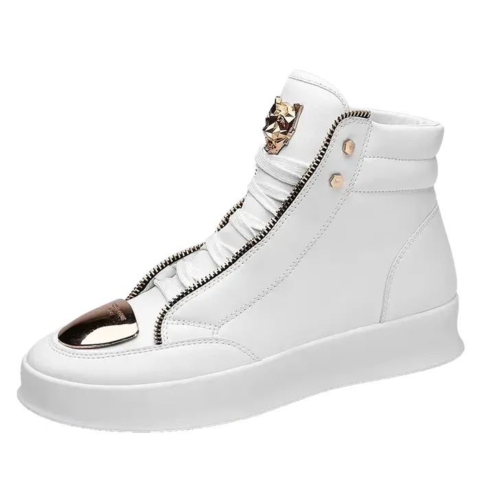 Chaussures montantes décontractées à plateforme léopard, chaussures d'entraînement de Sport, bottines pour hommes, baskets de Skateboard à la mode 2025