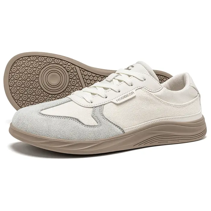 Chaussures pieds nus HOBIBEAR pour hommes et femmes |   Baskets en toile à bout large, légères, déco