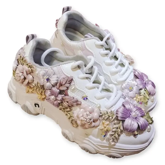 Baskets plateforme tendance pour femme, printemps automne, respirantes en maille, décontractées, à s