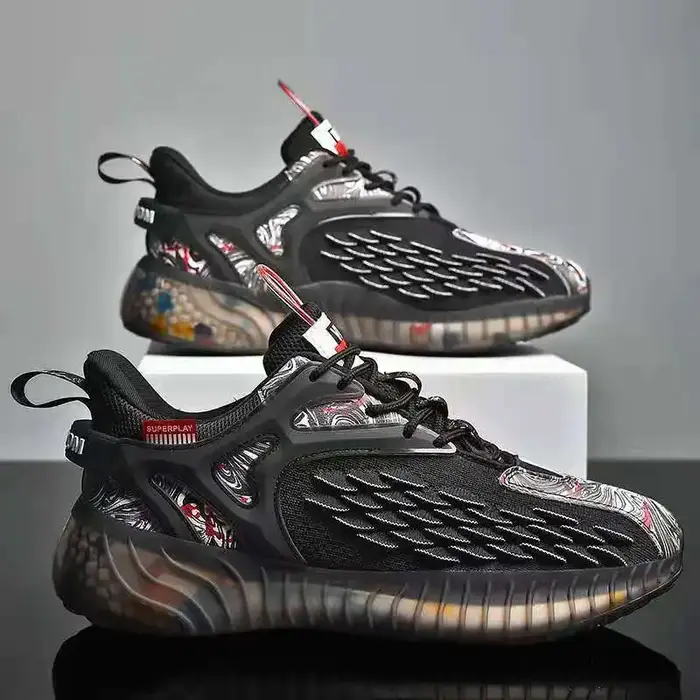 Chaussures de course décontractées respirantes en noix de coco pour hommes