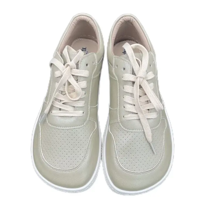 Tipsietoes 2025 pieds nus en cuir véritable Sneaker pour femmes hommes plat doux zéro goutte semelle plus large orteil boîte Flexible léger
