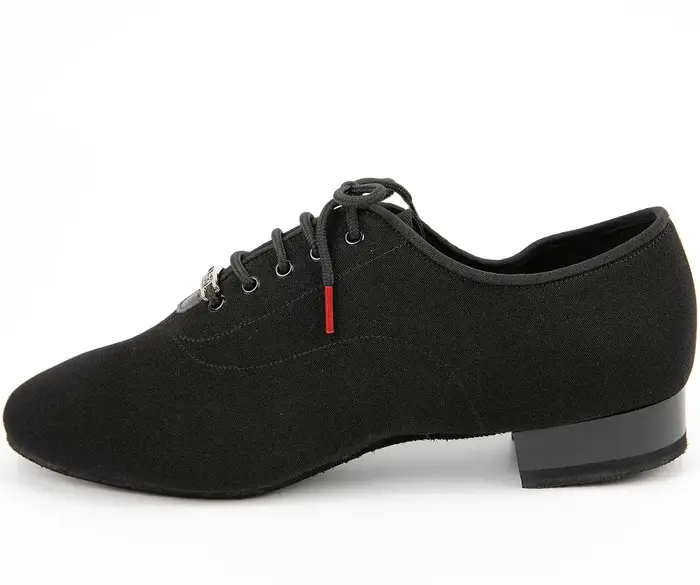 TOP chaussures de danse chaussure latine moderne hommes peau de vache semelle à deux points tissu Oxford motif de grille authentique chaussette sac BDDANCE309 respirant