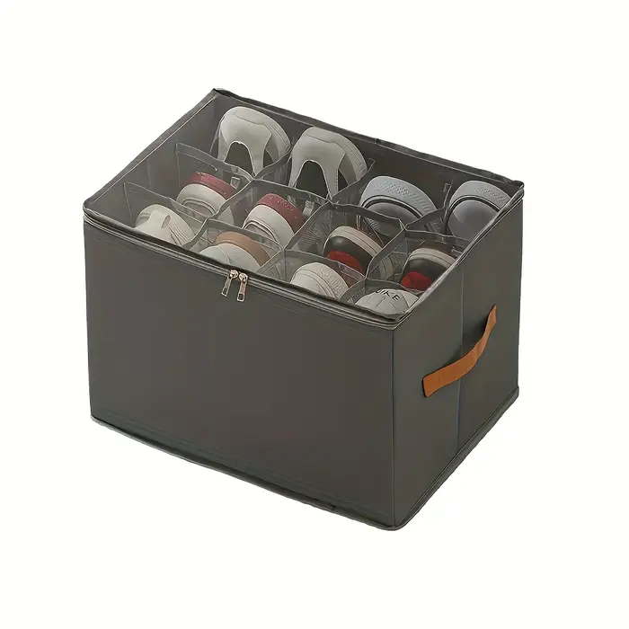 Organisateur de chaussures pliable en tissu Oxford, 1 pièce, boîte de rangement de chaussures pour b