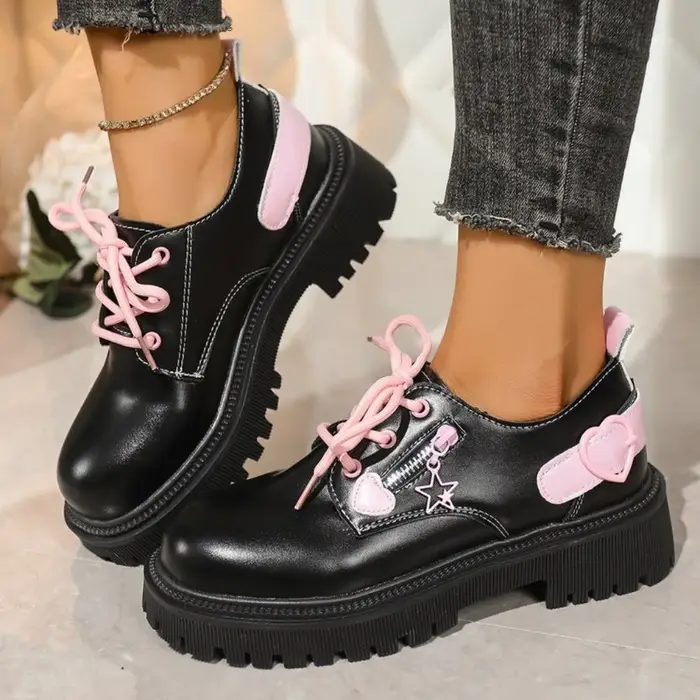 Chaussures Femme Printemps-Automne 2026 Nouveauté Tendance Luxe Designer Semelle Épaisse Confortable