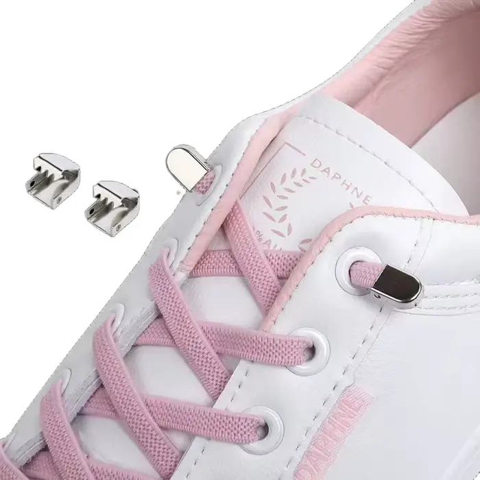 1 paire de lacets de chaussures sans cravate lacets élastiques baskets de loisirs en plein air sécur