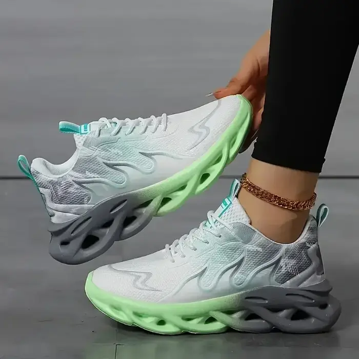Femmes dames marche Tennis chaussures sans lacet léger décontracté course baskets semelle souple confortable formateurs Zapatos De Mujer
