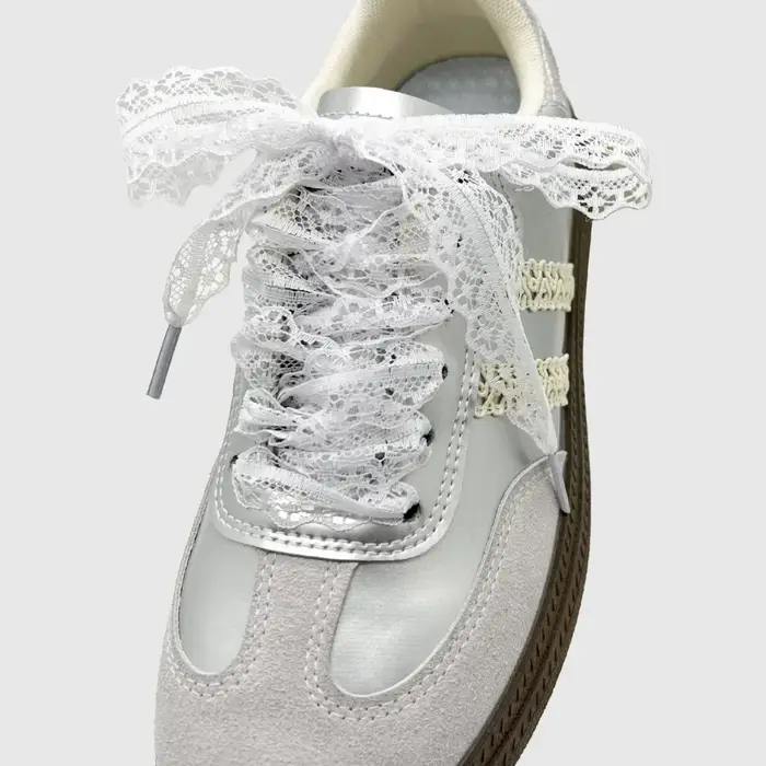 Lacets à lacets plats pour femmes, noirs et blancs, pour chaussures décontractées et baskets, accessoires de chaussures
