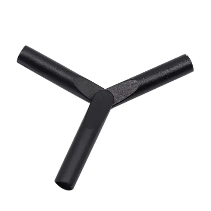 Weiou – accessoires de lacet, tête plate cylindrique 24x4.3mm, Aglets en plastique noir, pointes de