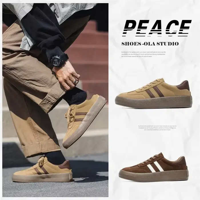 Chaussures de planche décontractées à semelle optique pour hommes