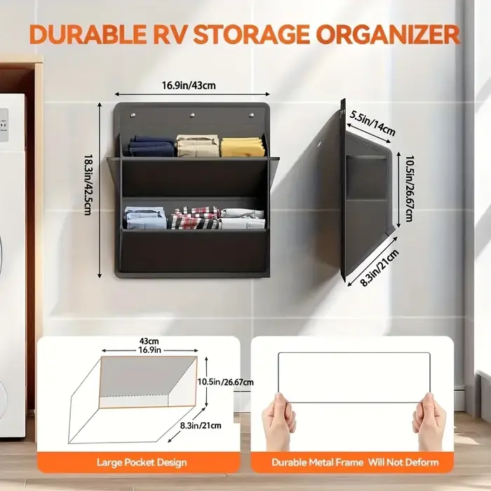1 pièces RV mural rangement de chaussures multi-usages étagère