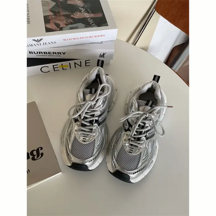 Baskets décontractées à talons moyens pour femmes