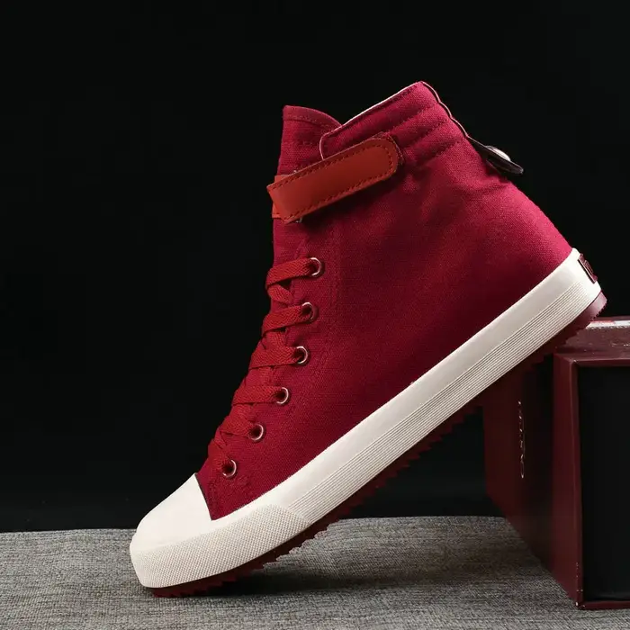 Baskets montantes en toile pour hommes