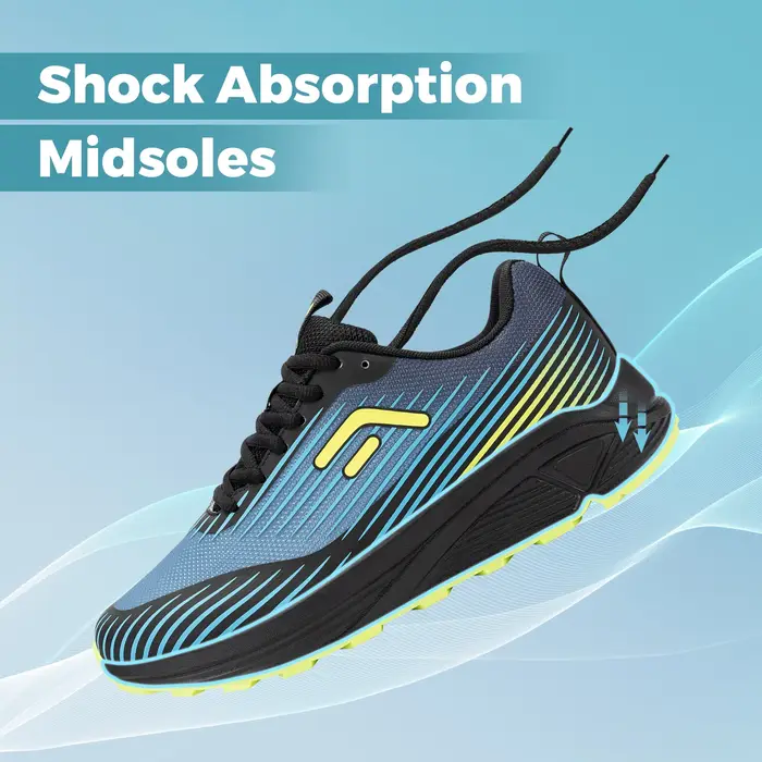 Fitville Trail – chaussures de sport respirantes et larges pour hommes, baskets de course à pied ave