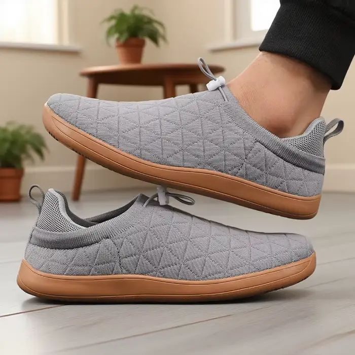 Nouveaux hommes pieds nus chaussures large orteil boîte minimaliste anti-dérapant