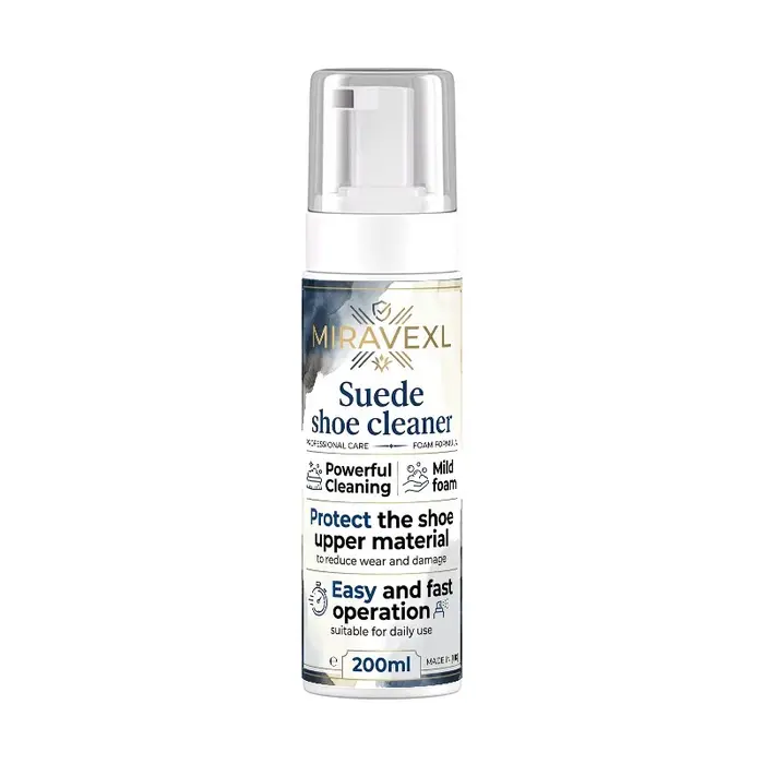 Kit de Nettoyage pour Chaussures en Daim SIKEZHAN : Mousse Nettoyante Puissante, Spray Liquide Anti-
