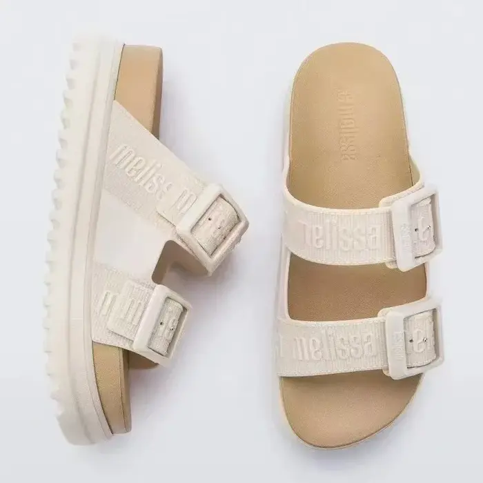 Mini Melissa été mode transfrontalière femmes décontracté plate-forme pantoufles dames sans lacet semelle épaisse glisser fille chaussure de plage 35-40