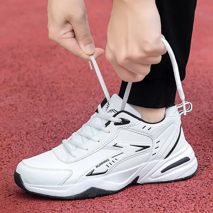 Chaussures pour hommes, chaussures décontractées de mode pour l'extérieur, baskets en cuir pour hommes, chaussures de tennis, chaussures de sport pour hommes, chaussures de course, Zapatillas Hombre