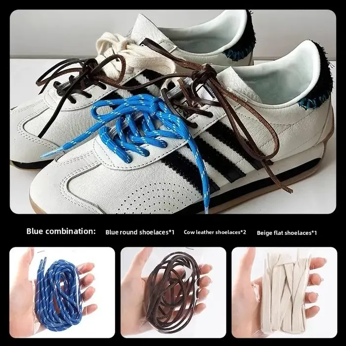 Chaussures à fond épais avec Collision de couleur, sangles en cuir à pois ronds, chaussures nouées à