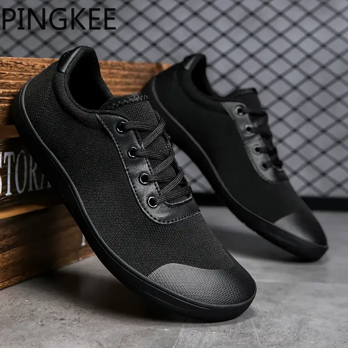 PINGELLE VENOBurgos-Baskets athlétiques minimalistes pour hommes et femmes, chaussures à bout large,