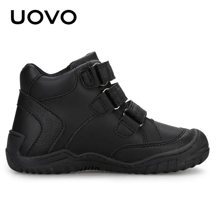 UOVO nouveauté chaussures d'école mi-mollet garçons randonnée mode Sport en plein air enfants espadrilles décontractées taille # 26-36