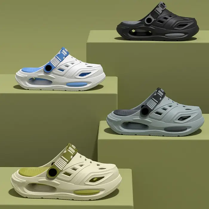 Chaussures d'été unisexes à semelles épaisses et perforées