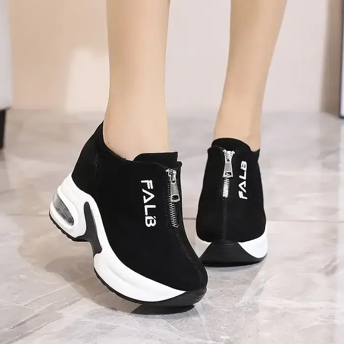 Chaussures de tennis à l'offre elles épaisses pour femmes avec plateforme, panier compensé, décontra