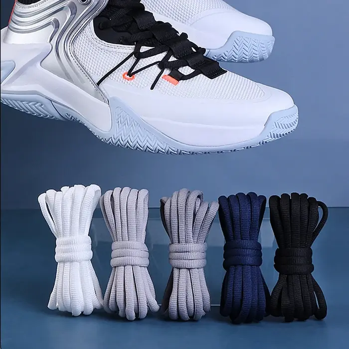 Lacets de chaussures demi-ronds pour baskets de basketball