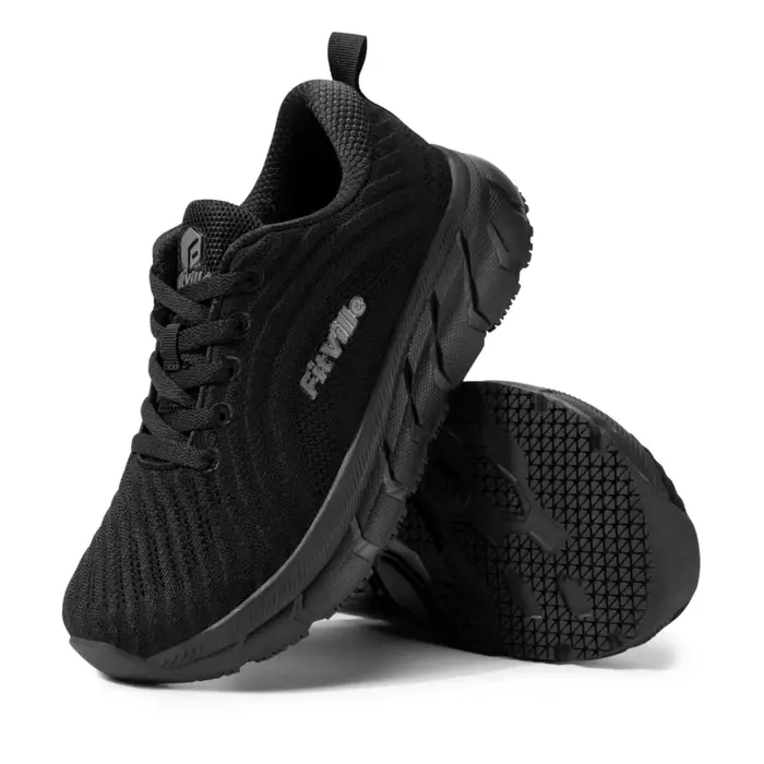 FitVille – chaussures à bout large pour hommes, chaussures de course rembourrées, très larges, antid