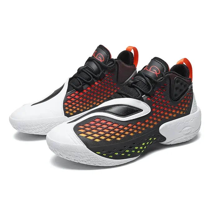 Chaussures de basket-ball pour hommes, baskets d'extérieur respirantes en maille, à semelle souple, 